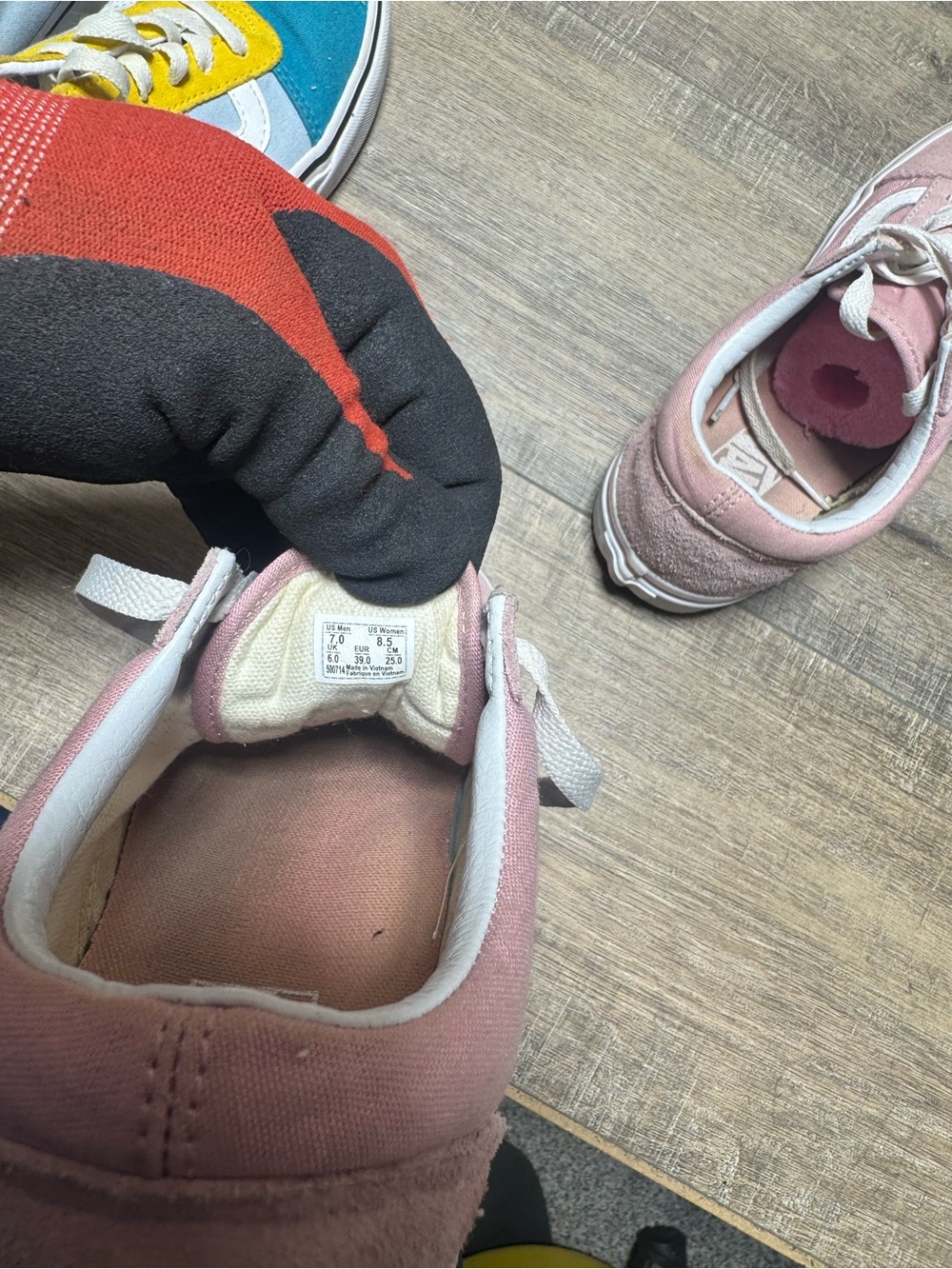 Vans Kids Old Skool Sneakers - Light Pink & White - Picture 3 of 6